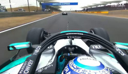 Vidéo - La bataille entre les Ferrari vue depuis la Mercedes de Russell