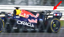 Red Bull ose un aileron extrême en ligne droite, inspiré de Ferrari