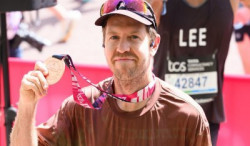 Vettel a signé une belle performance pour son premier marathon de Londres