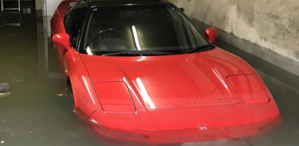 Même inondée, cette Honda NSX fait rêver les enchérisseurs