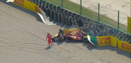 Énorme accident de Charles Leclerc à Monza : drapeau rouge et abandon pour la Ferrari