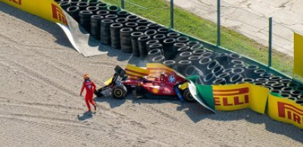 Enorme crash de Leclerc à Monza, drapeau rouge au GP d'Italie (+ vidéo)