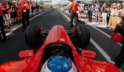 Vidéo - La Ferrari F2002 a roulé à Monza avec Rubens Barrichello