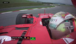 Vidéo - L'accident de Vettel lors du tour de décélération après la course - Malaisie 2017